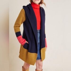 ❤️ Anthropologie Field Flower Valerie Hooded Cardigan XS